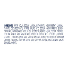 Dove Sensitive Skin Body Wash ingredients list