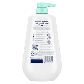 Dove Sensitive Skin Body Wash pump bottle side view