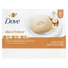 Dove Shea Butter Beauty Bar Soap stacked view