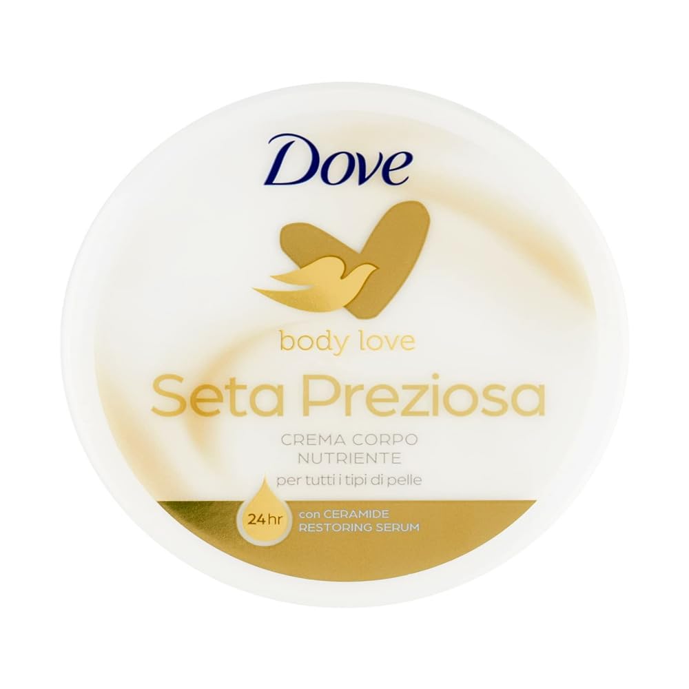 Dove Silky Nourishment Body Cream 300ml pack of 4 front view