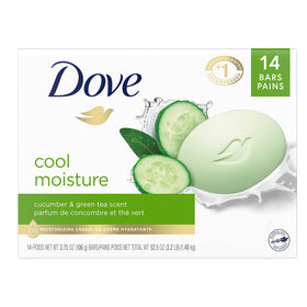 Dove Skin Care Beauty Bar Cucumber and Green Tea front view