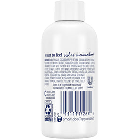 Dove Travel Body Wash 3 Oz bottles arranged together