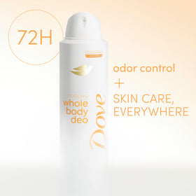 Dove Whole Body Deodorant Cooling Spray Peach & White Tea 150g back view
