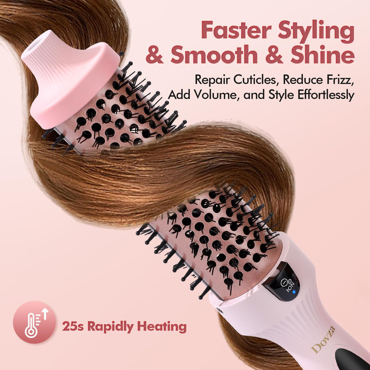 DOVZA Blowout support Thermal Brush back view