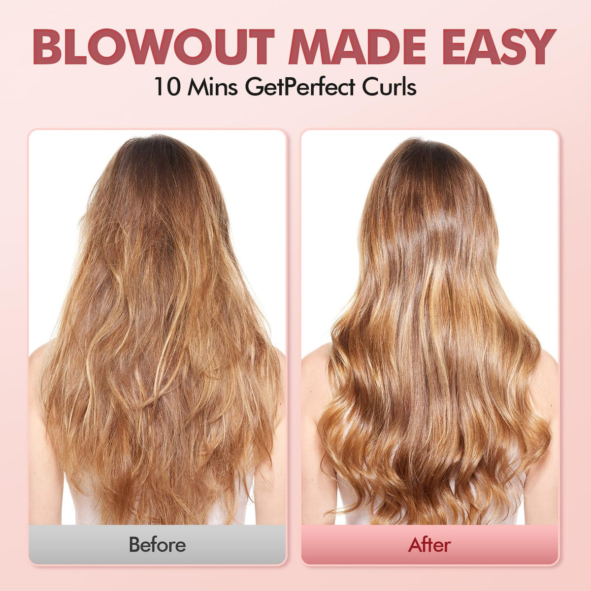 DOVZA Blowout support Thermal Brush lifestyle scene in a bathroom