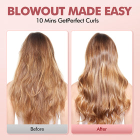 DOVZA Blowout support Thermal Brush lifestyle scene in a bathroom