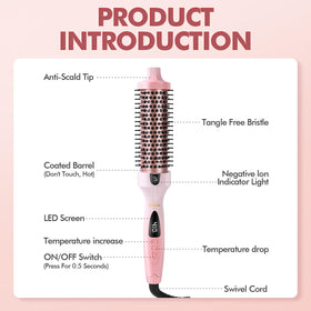 DOVZA Blowout support Thermal Brush packaging