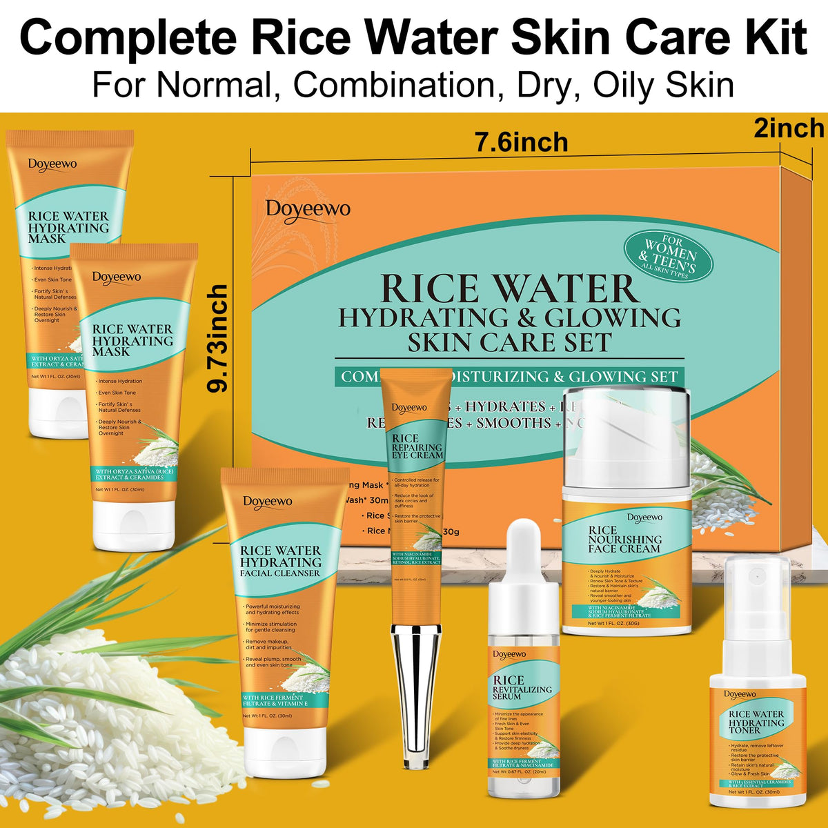 DOYEEWO eye cream and face cream in travel sizes