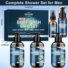 DOYEEWO Men's Body Wash Gift Set with natural ingredients