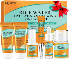 DOYEEWO Skin Care Set 6-Piece with rice facial mask