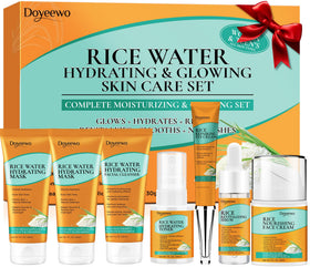 DOYEEWO Skin Care Set includes foam cleanser, toner, and serum