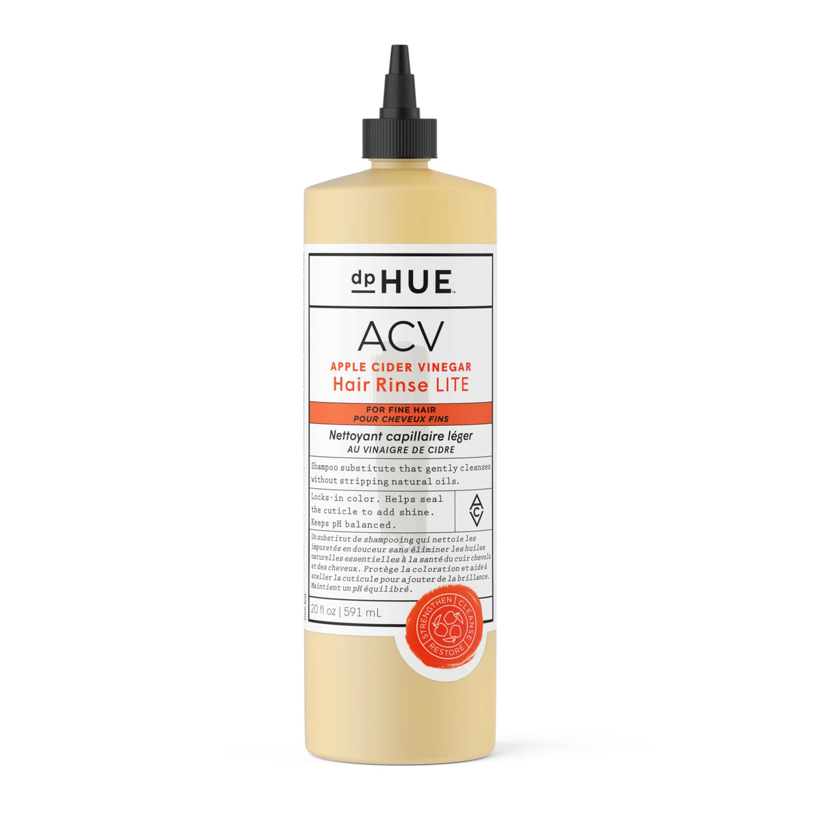 dpHUE Apple Cider Vinegar Hair Rinse Lite 20 oz front view