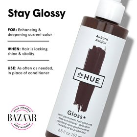 dpHUE Gloss+ Auburn Colour Glaze bottle with cap