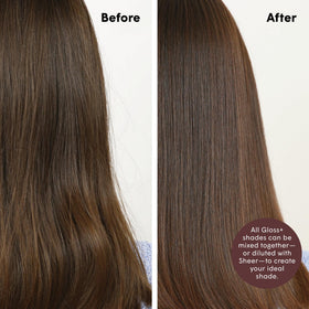 dpHUE Gloss+ Auburn Colour Glaze on clean damp hair