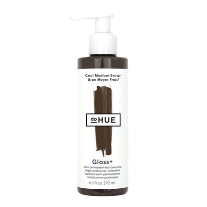 dpHUE Gloss+ Cool Medium Brown 6.5 fl oz front view