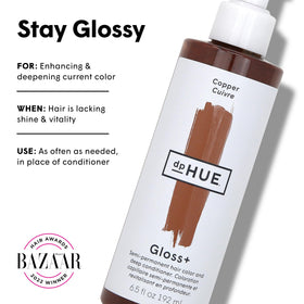 dpHUE Gloss+ Copper Colour Glaze application on hair