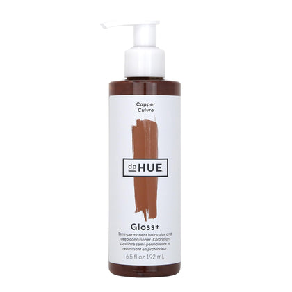 dpHUE Gloss+ Copper Colour Glaze bottle front view