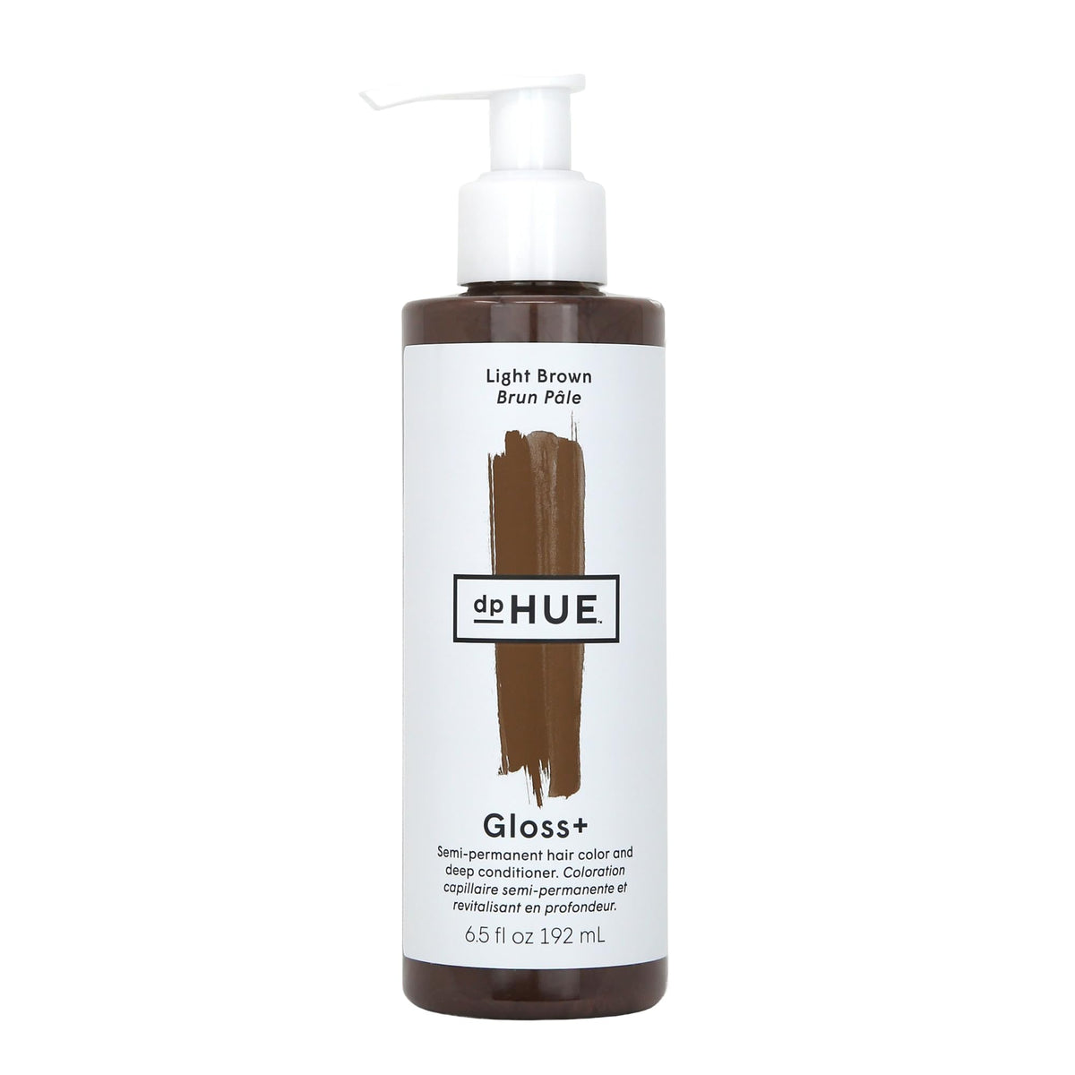 dpHUE Gloss+ Light Brown Hair Colour Glaze front view