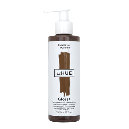 dpHUE Gloss+ Light Brown Hair Colour Glaze front view