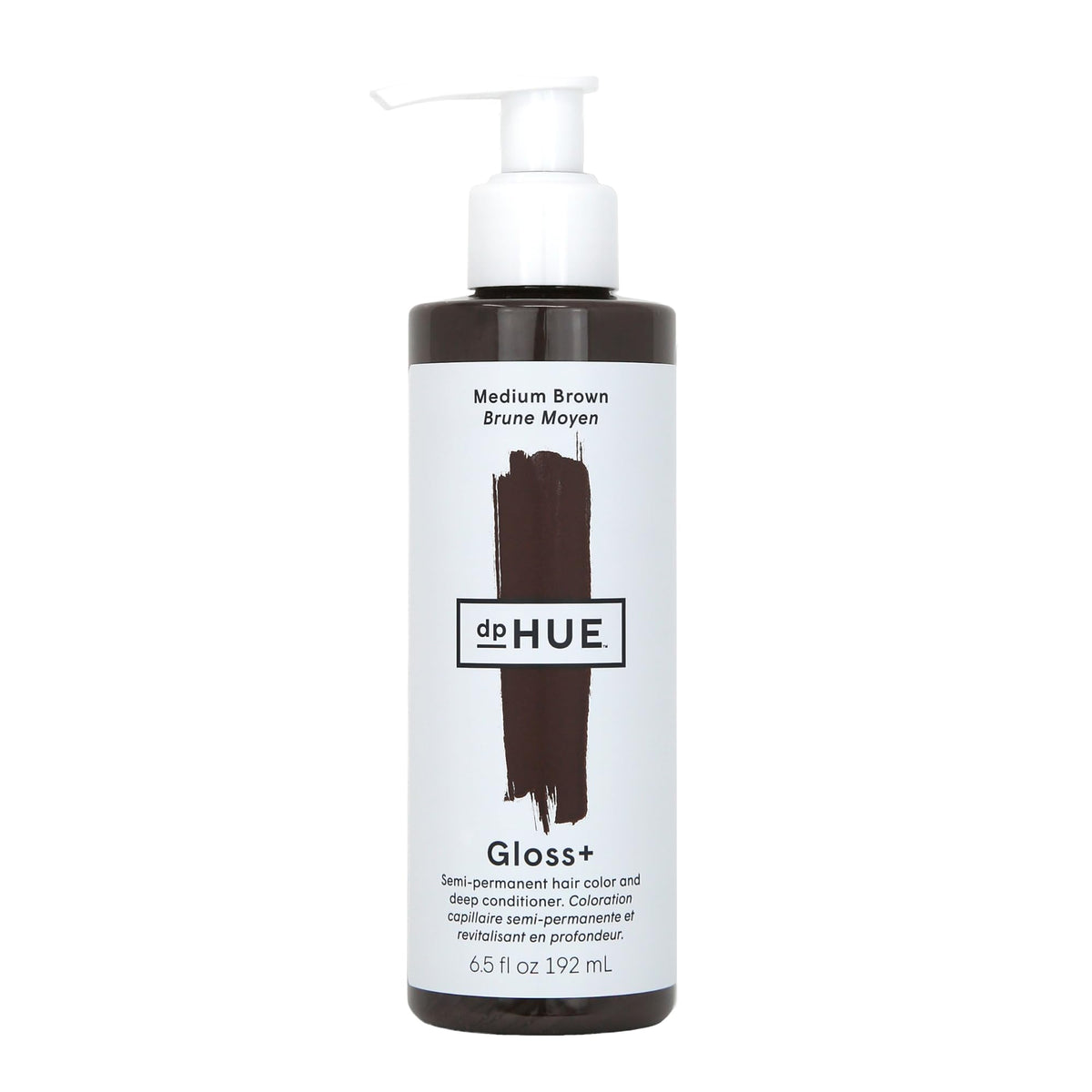 dpHUE Gloss+ Medium Brown 6.5 fl oz front view