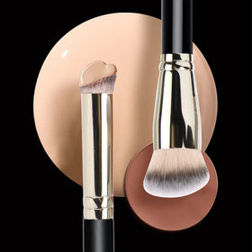 dpolla brushes on a makeup palette showcasing versatility