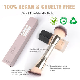 dpolla dual-ended makeup brush packaging