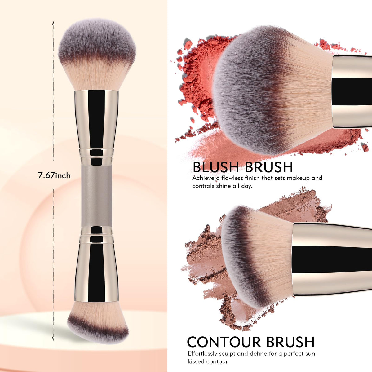 dpolla dual-ended makeup brush round end close-up