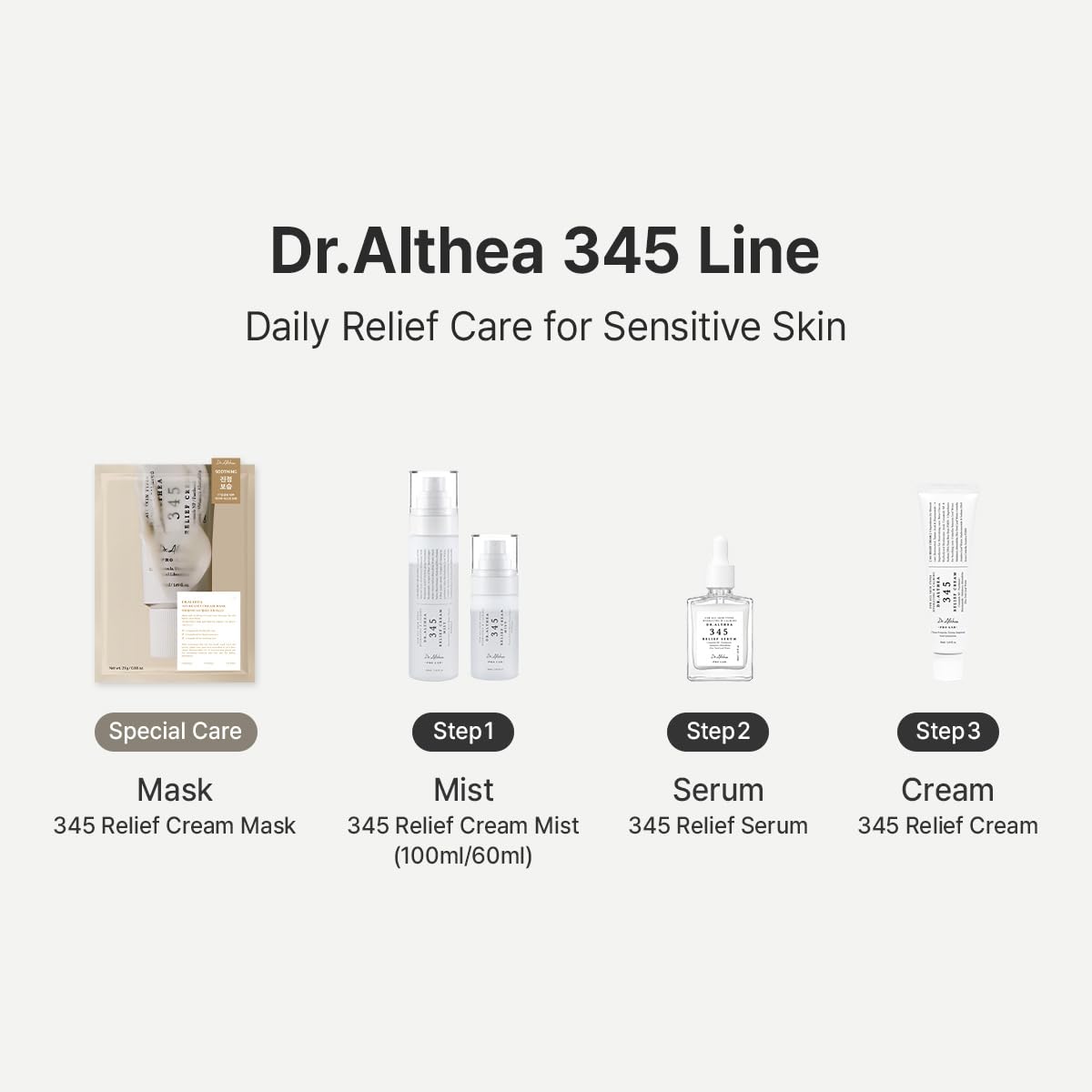 Dr.Althea 345 Relief Cream 20g side view
