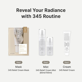 Dr.Althea 345 Relief Cream and Mist Duo on bathroom shelf
