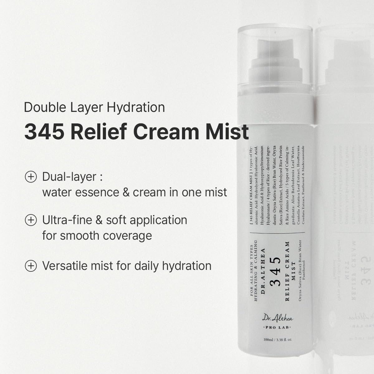 Dr.Althea 345 Relief Cream and Mist Duo packaging