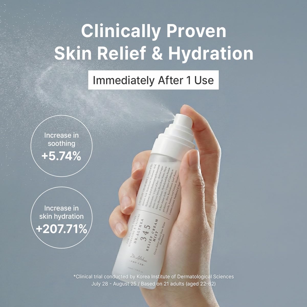 Dr.Althea 345 Relief Cream application on skin