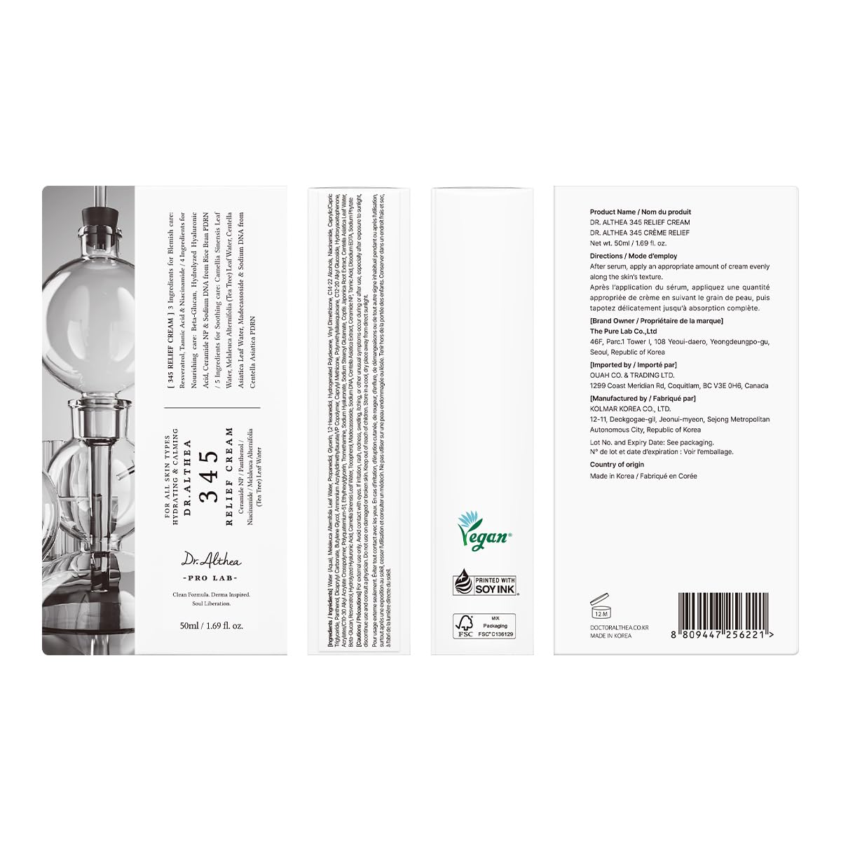 Dr.Althea 345 Relief Cream with natural ingredients