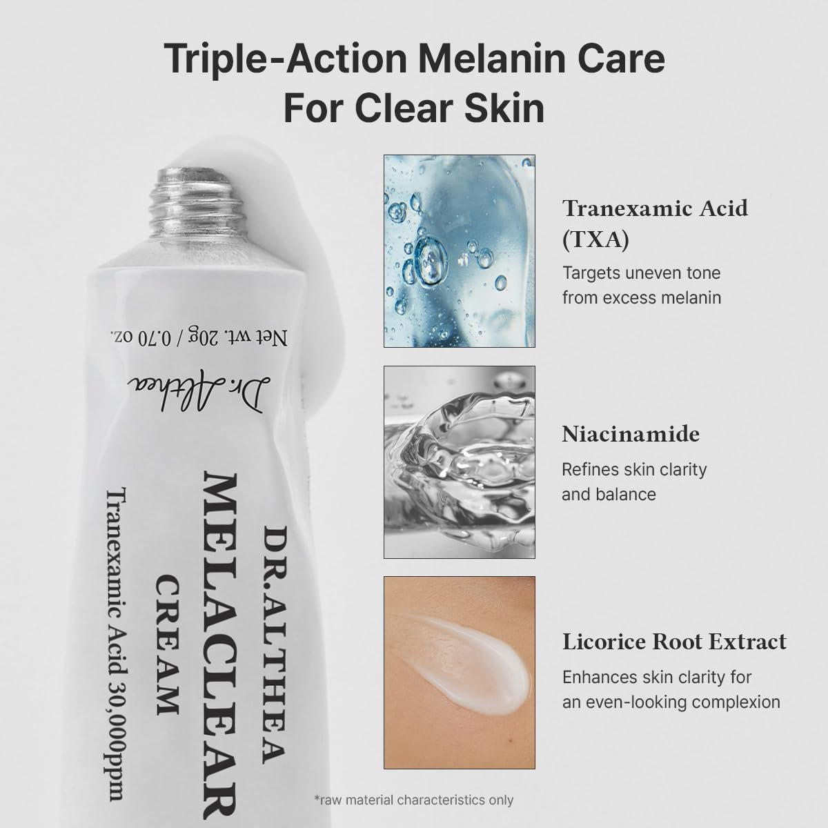 Dr.Althea Melaclear Cream texture close-up