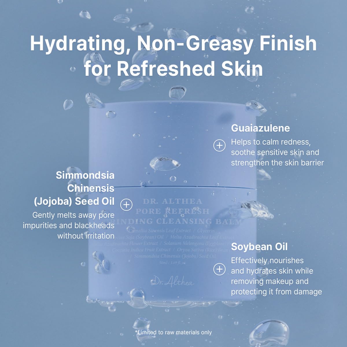Dr.Althea Pore Refresh Cleansing Balm application on skin