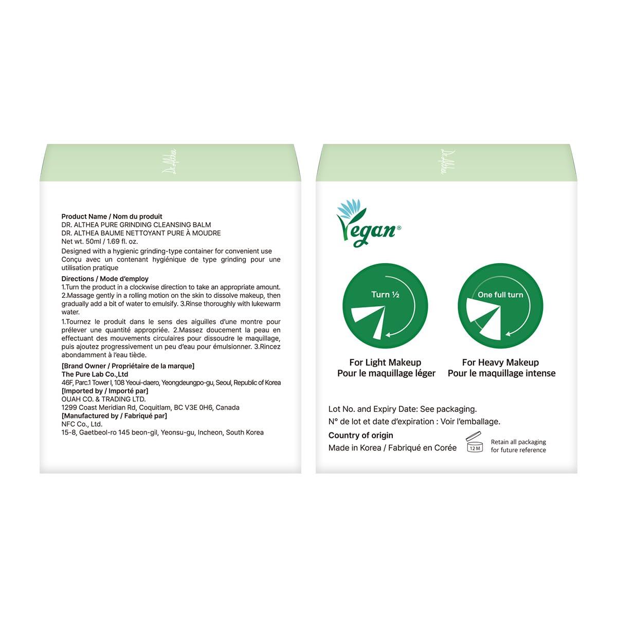 Dr.Althea Pure Grinding Cleansing Balm grinding mechanism demonstration