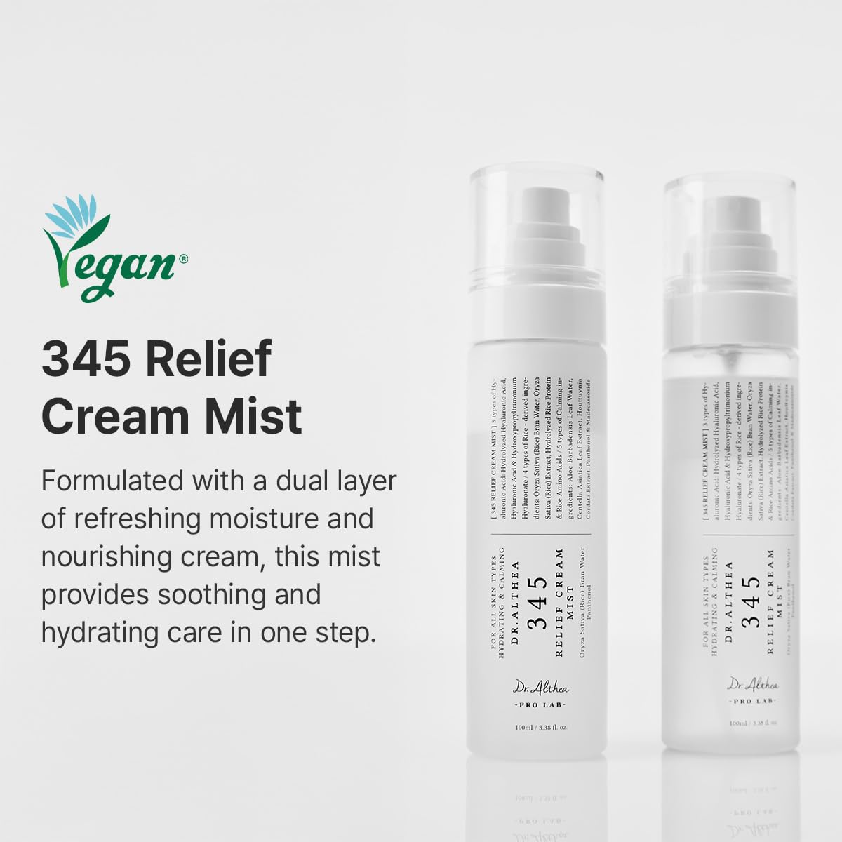 Dr.Althea Relief Cream Mist 3.38 Fl Oz back view