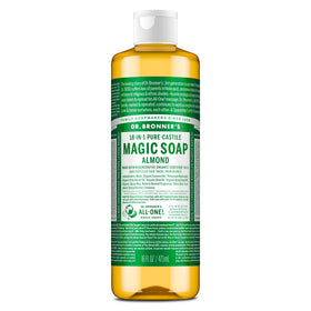 Dr. Bronner's Almond Pure-Castile Liquid Soap 16 oz front view