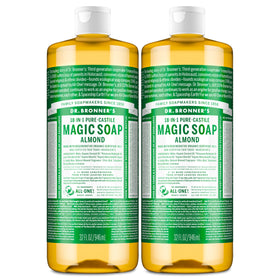 Dr. Bronner's Almond Pure-Castile Liquid Soap 32 oz front view