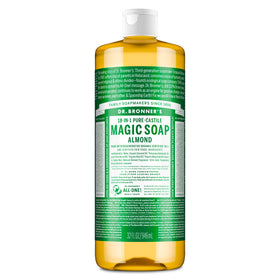 Dr. Bronner's Almond Pure-Castile Liquid Soap 32 oz front view