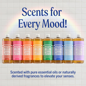 Dr. Bronner's Almond Pure-Castile Liquid Soap with organic ingredients