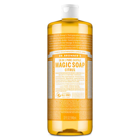 Dr. Bronner's Citrus Pure-Castile Liquid Soap 32 oz front view