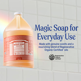 Dr. Bronner's Eucalyptus Pure-Castile Liquid Soap 1 Gallon back view
