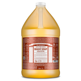 Dr. Bronner's Eucalyptus Pure-Castile Liquid Soap 1 Gallon front view