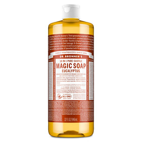 Dr. Bronner's Eucalyptus Pure-Castile Liquid Soap 32 oz front view