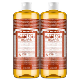 Dr. Bronner's Eucalyptus Pure-Castile Liquid Soap front view 32 oz