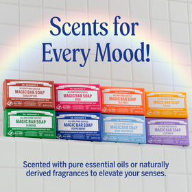 Dr. Bronner's Lavender soap bar in post-consumer recycled wrapper
