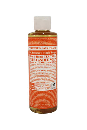 Dr. Bronner's Liquid Castile Soap Tea Tree front view