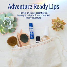 Dr. Bronner's Organic Lip Balm Peppermint open tube showing balm
