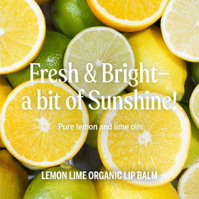 Dr. Bronner's Organic Lip Balm tube showing organic ingredients