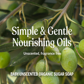 Dr. Bronner's Organic Sugar Soap Baby Unscented 24 oz with pump